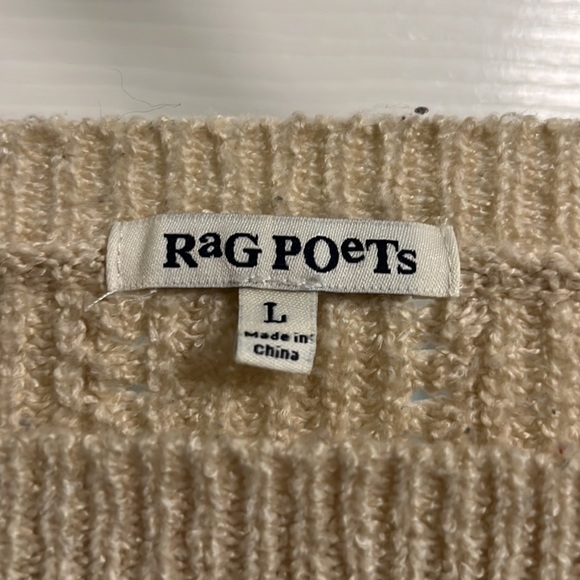 Rag Poets sweater size large - Picture 2 of 8